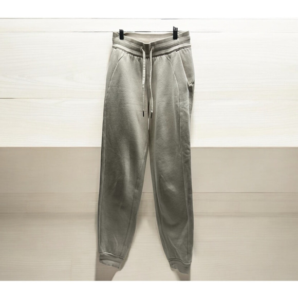 Lululemon Scuba High Rise Jogger Fleece White Opal Women's Size 2 - Picture 1 of 8